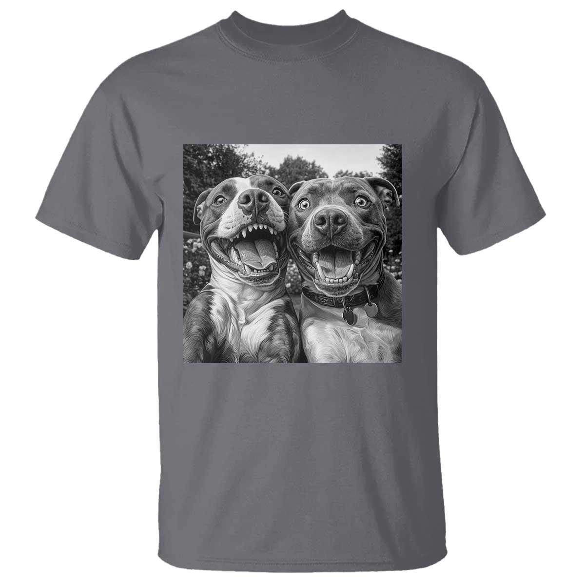 Pitbull Selfie Meme T Shirt Funny Dog Lover Graphic TS12 Charcoal Print Your Wear