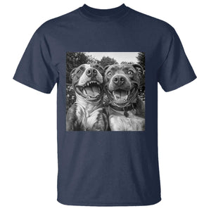 Pitbull Selfie Meme T Shirt Funny Dog Lover Graphic TS12 Navy Print Your Wear