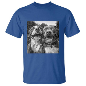 Pitbull Selfie Meme T Shirt Funny Dog Lover Graphic TS12 Royal Blue Print Your Wear