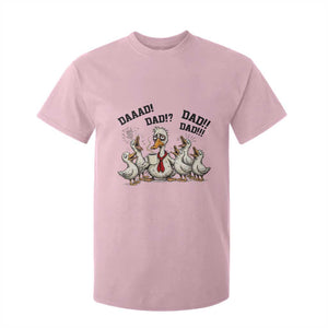 Funny Duck Dad Daaad Dad Dad T Shirt For Kid Tired Dad Life Fathers Day Graphic TS12 Light Pink Print Your Wear