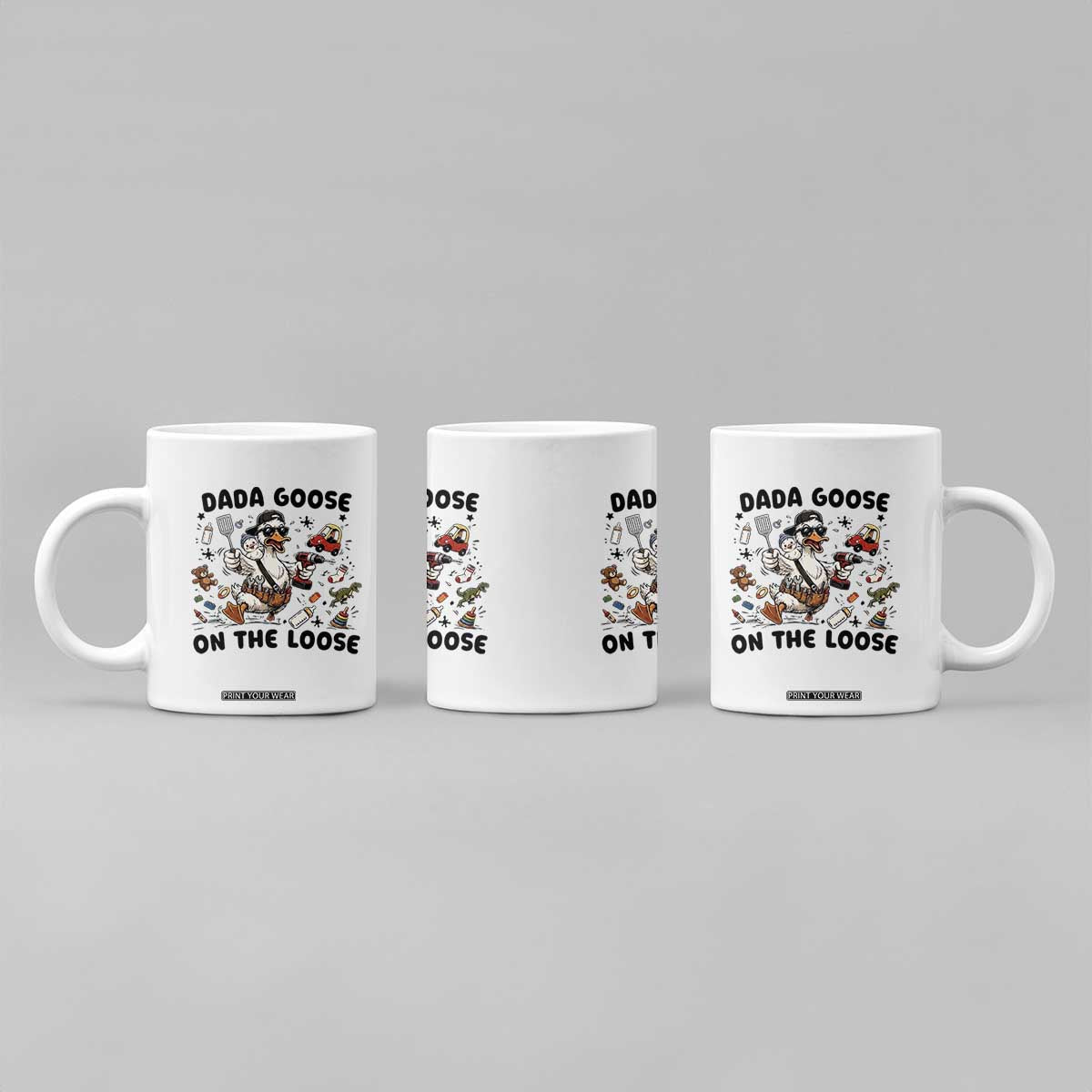 Dada Goose On The Loose Coffee Mug Funny Fatherhood Humor Gift TS12 Print Your Wear