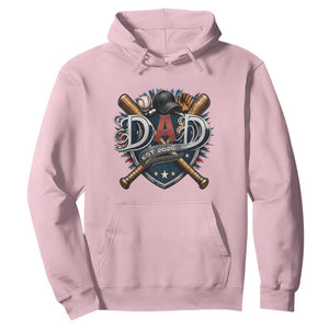 Baseball Dad Est 2026 Hoodie New Dad Father's Day Gift TS12 Light Pink Print Your Wear