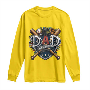 Baseball Dad Est 2026 Long Sleeve Shirt New Dad Father's Day Gift TS12 Daisy Print Your Wear