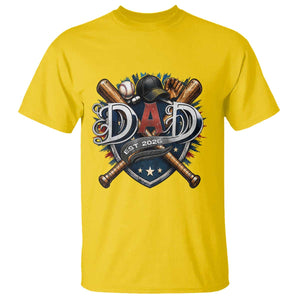 Baseball Dad Est 2026 T Shirt New Dad Father's Day Gift TS12 Daisy Print Your Wear