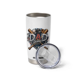 Baseball Dad Est 2026 Tumbler Cup New Dad Father's Day Gift TS12 Print Your Wear