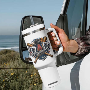 Baseball Dad Est 2026 Tumbler With Handle New Dad Father's Day Gift TS12 Print Your Wear