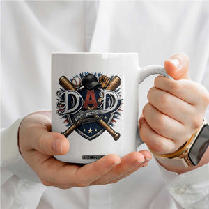 Baseball Dad Est 2026 Coffee Mug New Dad Father's Day Gift TS12 Print Your Wear