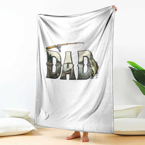Fishing Dad Throw Blanket Funny Angler Fathers Day Gift TS12 Print Your Wear