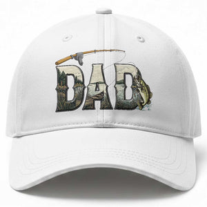 Fishing Dad Baseball Cap Funny Angler Fathers Day Gift TS12 Print Your Wear
