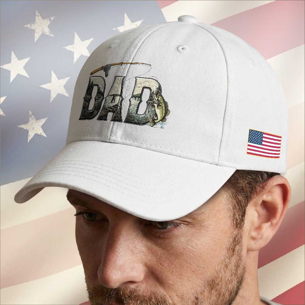 Fishing Dad Baseball Cap Funny Angler Fathers Day Gift TS12 Print Your Wear