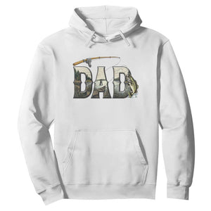 Fishing Dad Hoodie Funny Angler Fathers Day Gift TS12 White Print Your Wear