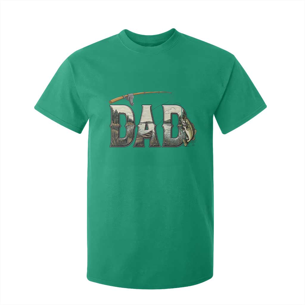 Fishing Dad T Shirt For Kid Funny Angler Fathers Day Gift TS12 Irish Green Print Your Wear