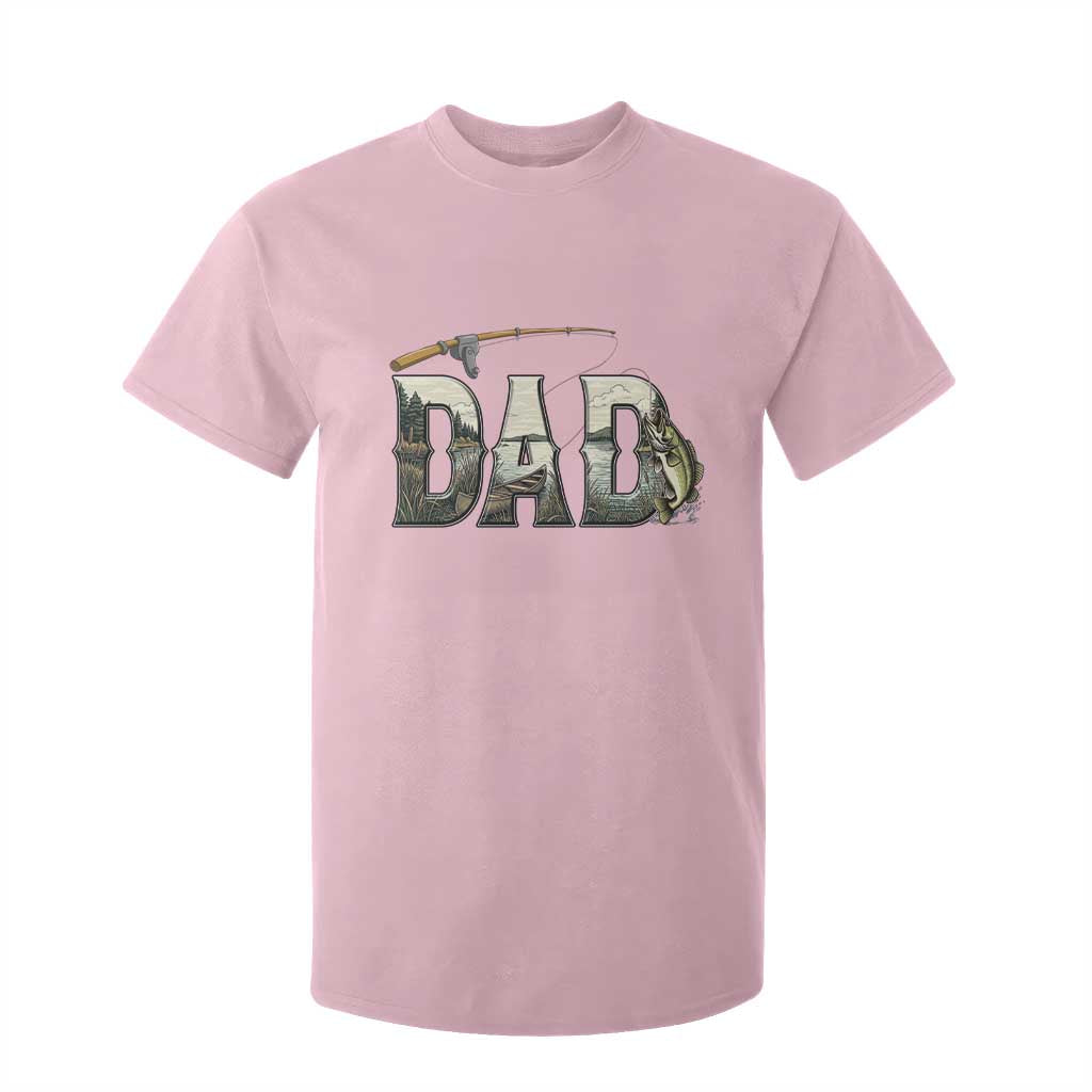 Fishing Dad T Shirt For Kid Funny Angler Fathers Day Gift TS12 Light Pink Print Your Wear