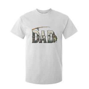 Fishing Dad T Shirt For Kid Funny Angler Fathers Day Gift TS12 White Print Your Wear