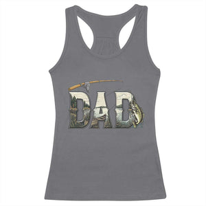 Fishing Dad Racerback Tank Top Funny Angler Fathers Day Gift TS12 Charcoal Print Your Wear