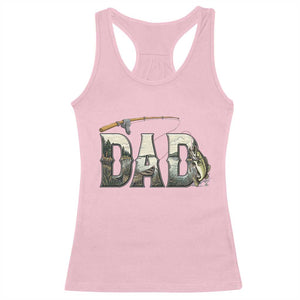 Fishing Dad Racerback Tank Top Funny Angler Fathers Day Gift TS12 Light Pink Print Your Wear