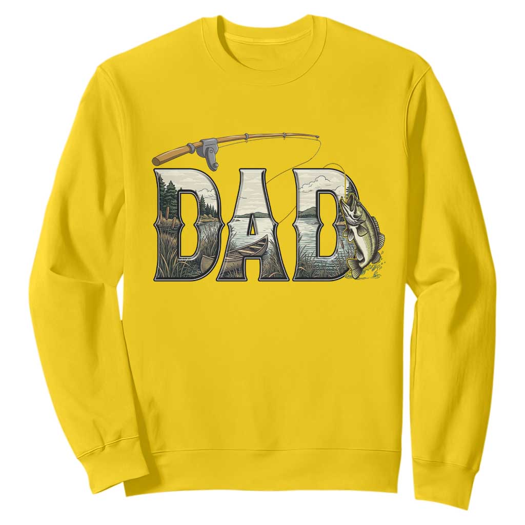 Fishing Dad Sweatshirt Funny Angler Fathers Day Gift TS12 Daisy Print Your Wear