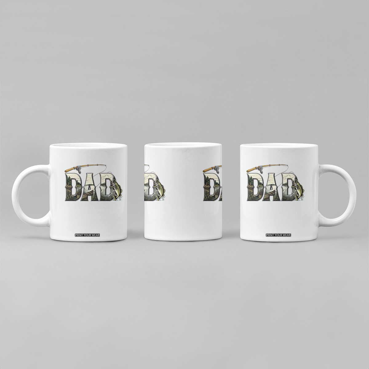 Fishing Dad Coffee Mug Funny Angler Fathers Day Gift TS12 Print Your Wear
