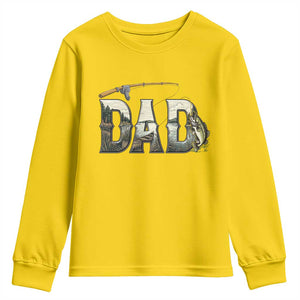 Fishing Dad Youth Sweatshirt Funny Angler Fathers Day Gift TS12 Daisy Print Your Wear