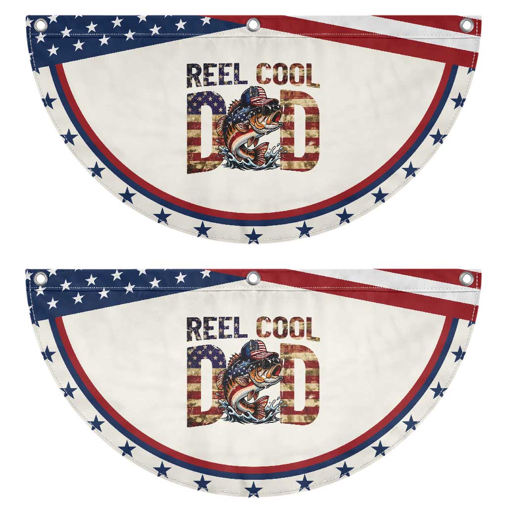 Reel Cool Dad Patriotic Fan Flag American Flag Fishing Fathers Day Gift TS12 2pcs pack Classic Beige Print Your Wear