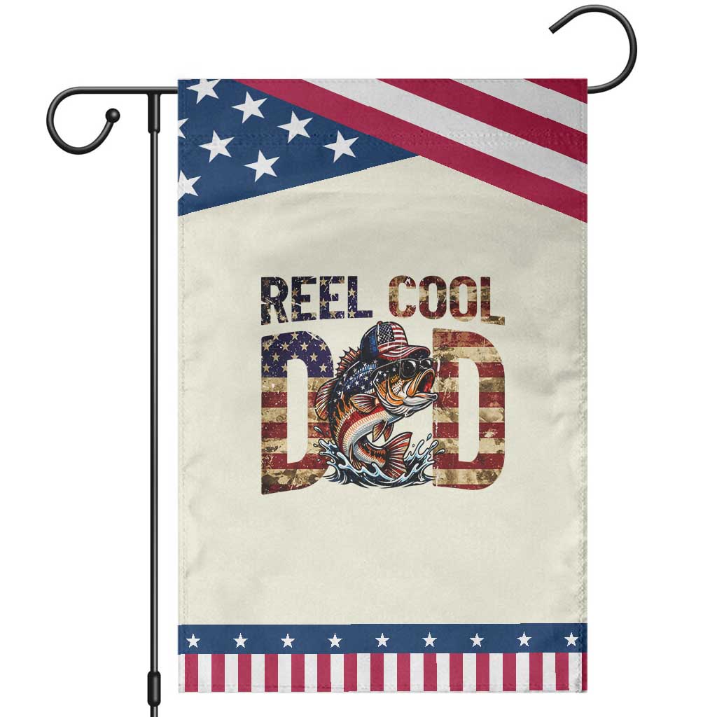 Reel Cool Dad Patriotic Garden Flag American Flag Fishing Fathers Day Gift TS12 Modern Beige Blue Print Your Wear