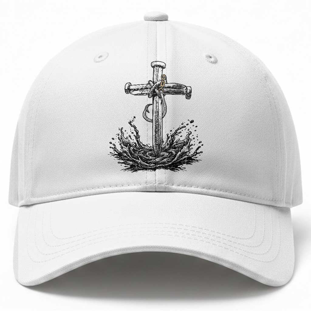 Faith Family Fishing Baseball Cap Christian Jesus Cross Fathers Day Gift TS12 Print Your Wear