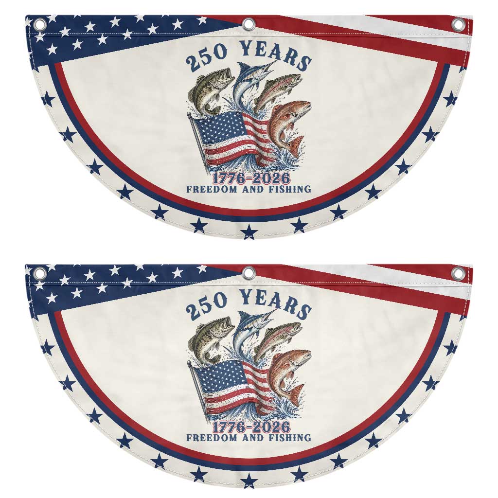 Freedom And Fishing Patriotic Fan Flag American Flag Fisherman Gift TS12 2pcs pack Classic Beige Print Your Wear
