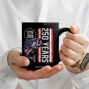 Vintage USA 250th Anniversary Bass Fishing Patriotic Gift Coffee Mug TS12 Print Your Wear