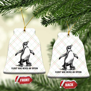 Flight Was Never An Option Ceramic Ornament Funny Penguin Roller Skates TS12 Print Your Wear