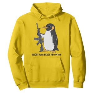 Funny Penguin Lover Gift Hoodie Flight Was Never An Option TS12 Daisy Print Your Wear