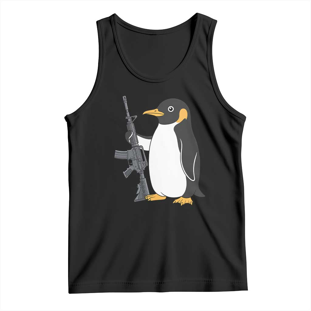 Funny Penguin Lover Gift Tank Top Flight Was Never An Option TS12 Black Print Your Wear