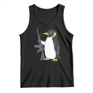 Funny Penguin Lover Gift Tank Top Flight Was Never An Option TS12 Black Print Your Wear