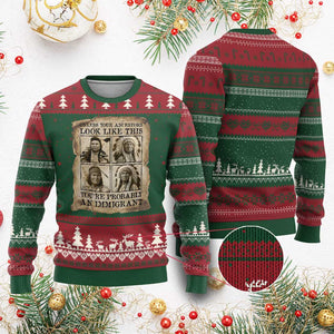 Indigenous Peoples Day Ugly Christmas Sweater Unless Your Ancestors Look Like This Youre Immigrant TS12 Red Green Print Your Wear