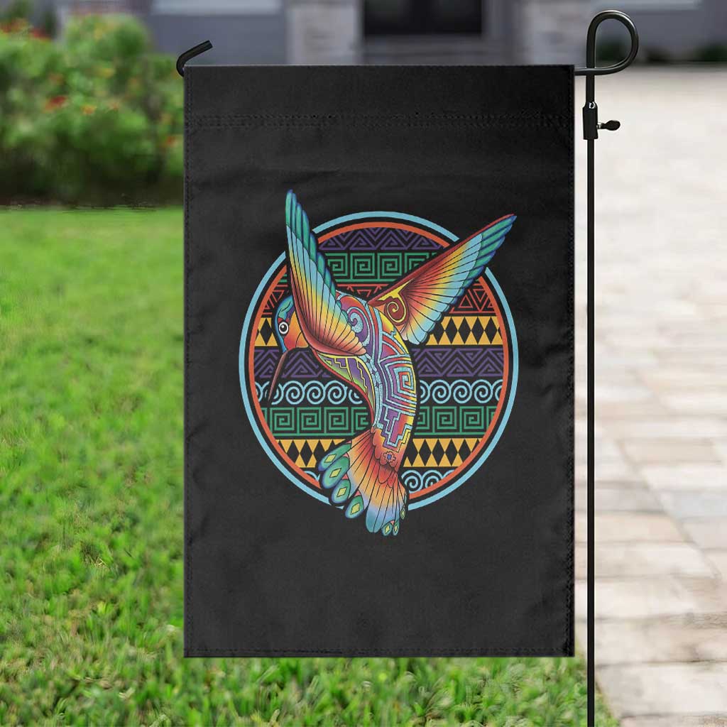 Colorful Geometric Tribal Hummingbird Garden Flag Southwest Pattern Graphic TS12 Print Your Wear