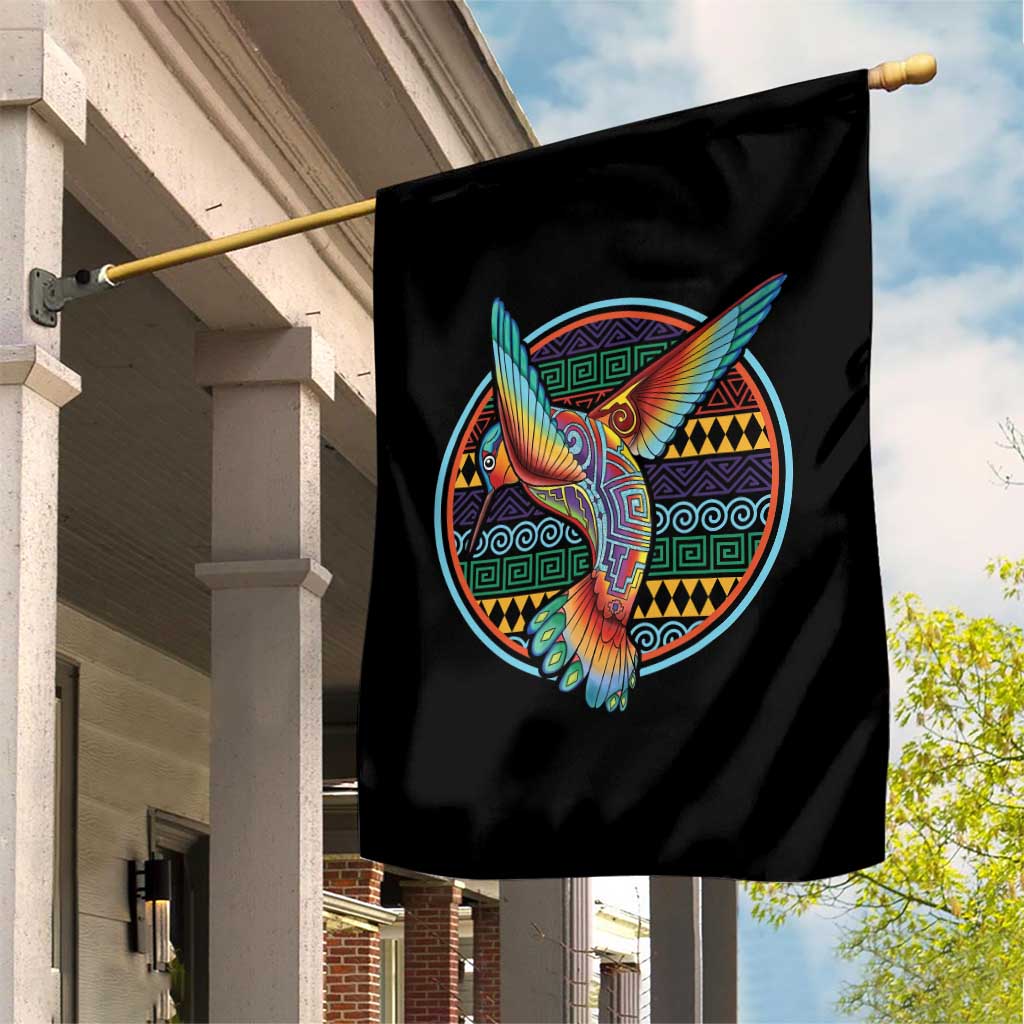 Colorful Geometric Tribal Hummingbird Garden Flag Southwest Pattern Graphic TS12 Print Your Wear