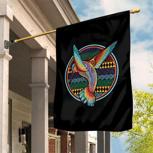Colorful Geometric Tribal Hummingbird Garden Flag Southwest Pattern Graphic TS12 Print Your Wear