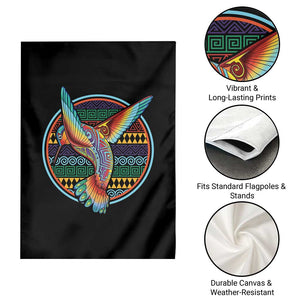 Colorful Geometric Tribal Hummingbird Garden Flag Southwest Pattern Graphic TS12 Print Your Wear