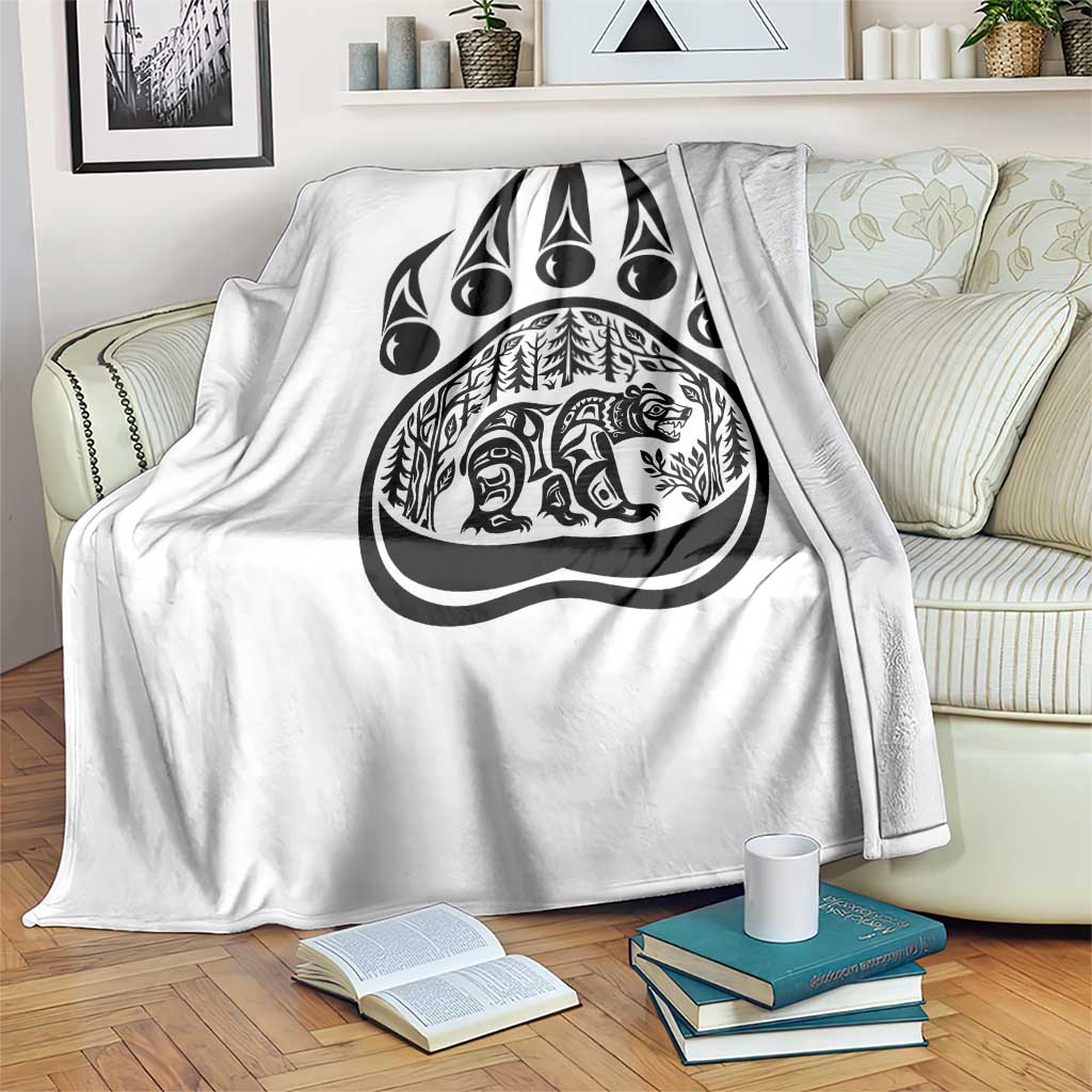 Native Inspired Alaska Grizzly Bear Throw Blanket Pacific Northwest Pride TS12 Print Your Wear