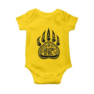 Native Inspired Alaska Grizzly Bear Baby Onesie Pacific Northwest Pride TS12 Daisy Print Your Wear