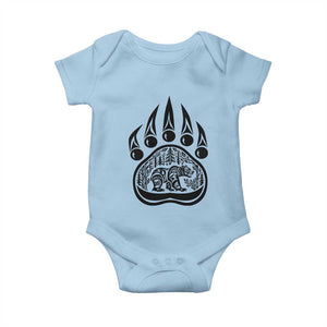 Native Inspired Alaska Grizzly Bear Baby Onesie Pacific Northwest Pride TS12 Light Blue Print Your Wear