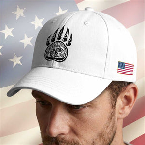 Native Inspired Alaska Grizzly Bear Baseball Cap Pacific Northwest Pride TS12 Print Your Wear