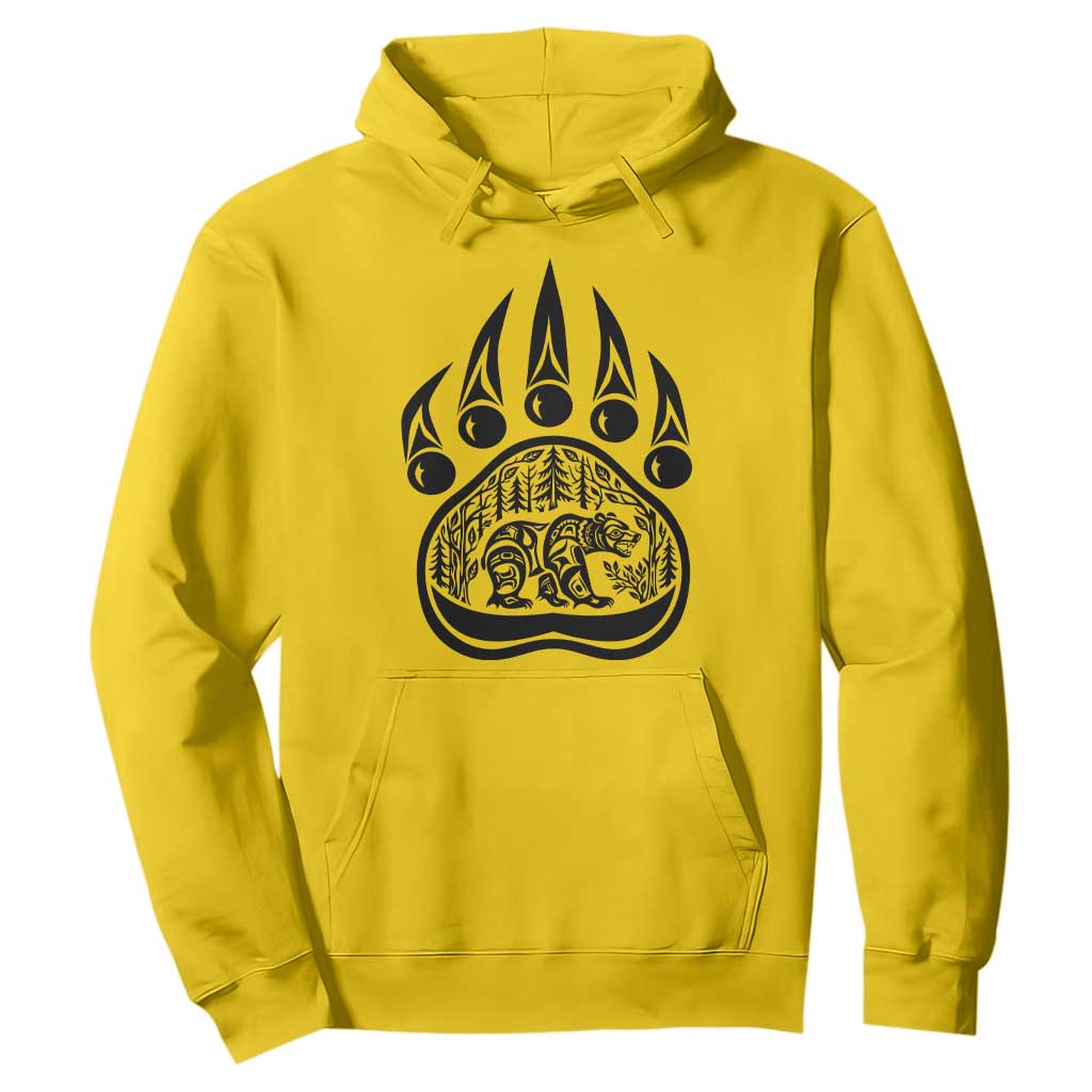 Native Inspired Alaska Grizzly Bear Hoodie Pacific Northwest Pride TS12 Daisy Print Your Wear