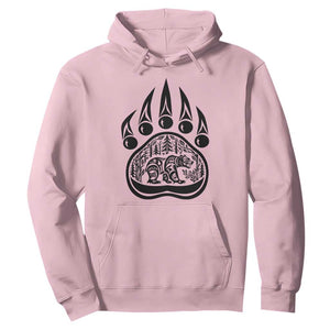 Native Inspired Alaska Grizzly Bear Hoodie Pacific Northwest Pride TS12 Light Pink Print Your Wear