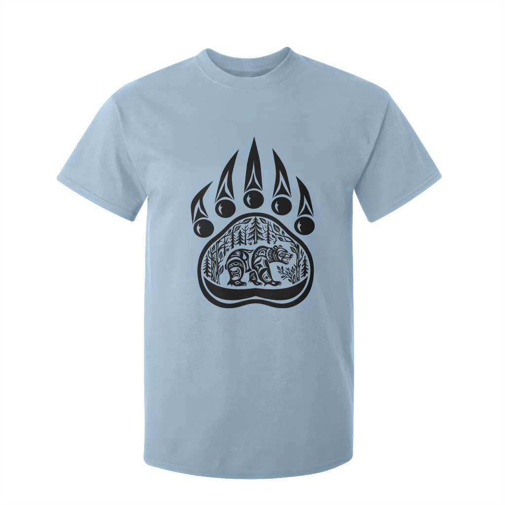 Native Inspired Alaska Grizzly Bear T Shirt For Kid Pacific Northwest Pride TS12 Light Blue Print Your Wear