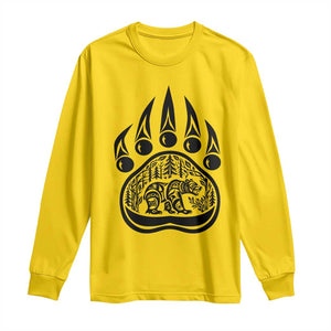 Native Inspired Alaska Grizzly Bear Long Sleeve Shirt Pacific Northwest Pride TS12 Daisy Print Your Wear