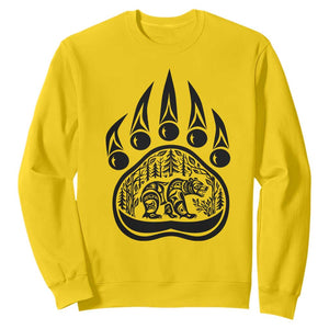 Native Inspired Alaska Grizzly Bear Sweatshirt Pacific Northwest Pride TS12 Daisy Print Your Wear