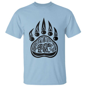 Native Inspired Alaska Grizzly Bear T Shirt Pacific Northwest Pride TS12 Light Blue Print Your Wear