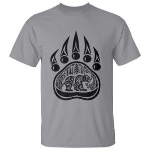 Native Inspired Alaska Grizzly Bear T Shirt Pacific Northwest Pride TS12 Sport Gray Print Your Wear