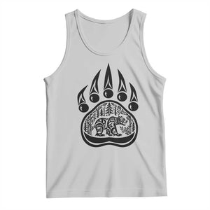 Native Inspired Alaska Grizzly Bear Tank Top Pacific Northwest Pride TS12 Ash Print Your Wear