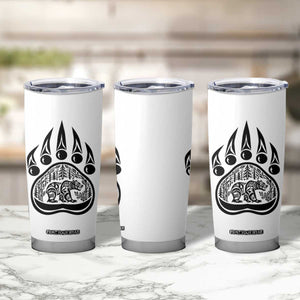 Native Inspired Alaska Grizzly Bear Tumbler Cup Pacific Northwest Pride TS12 Print Your Wear